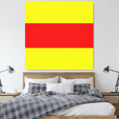 zwei Zeichen des maritimen Alphabets Leinwanddruck (Insitu (Schlafzimmer))
