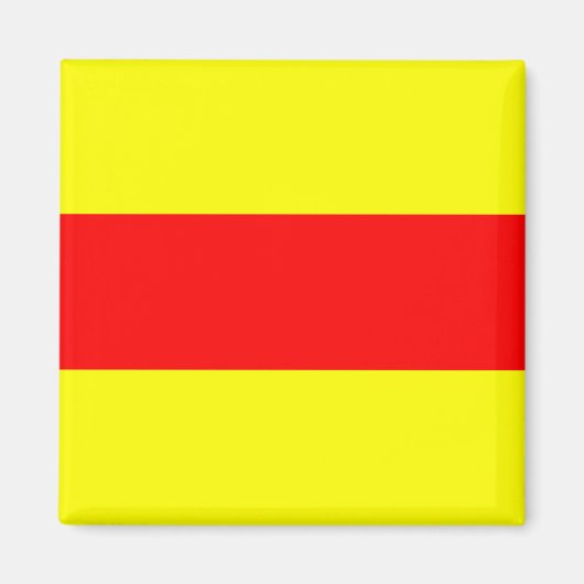 zwei Zeichen des maritimen Alphabets Magnet (Vorne)