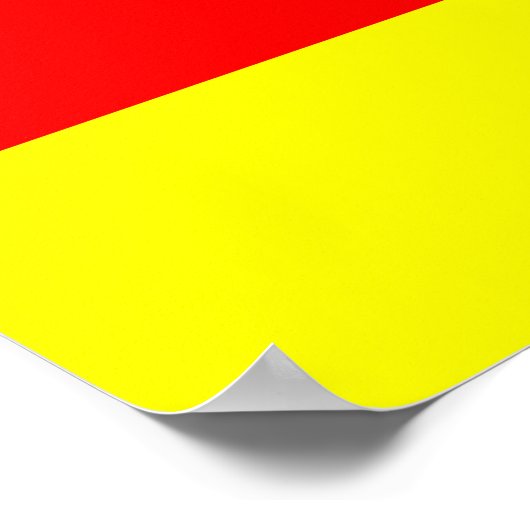 zwei Zeichen des maritimen Alphabets Poster (Ecke)