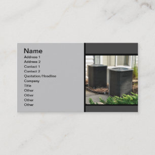 zwei zentrale Klimaanlageneinheiten im Freien Visitenkarte