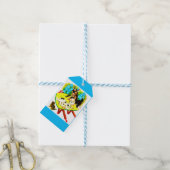 zwei Ziegen ein Kätzchen Geschenkanhänger (Mit Garn)