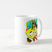 zwei Ziegen ein Kätzchen Kaffeetasse (VorderseiteRechts)