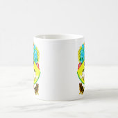 zwei Ziegen ein Kätzchen Kaffeetasse (Mittel)