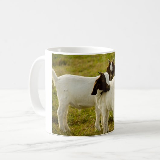 Zwei Ziegen Kaffeetasse (Vorderseite Links)