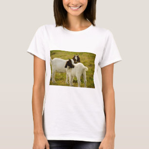 Zwei Ziegen Niedlich T-Shirt