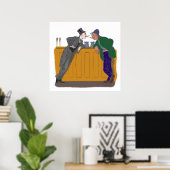 zwei Zigarrenraucher two cigar smokers Poster (Heimbüro)