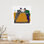 zwei Zigarrenraucher two cigar smokers Poster (Küche)