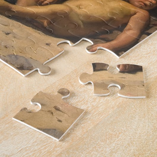 Zwei Zigeunerinnen Außerhalb ihrer Hütte, P.S. Krø Puzzle (Seite)