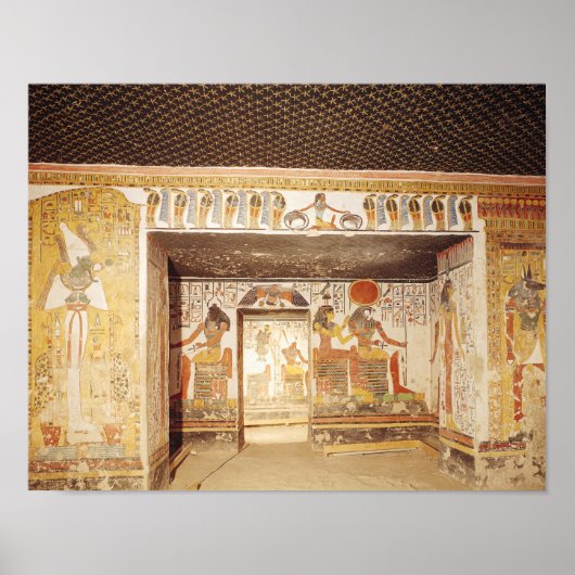 Zwei Zimmer vom Grab von Nefertari Poster (Vorne)