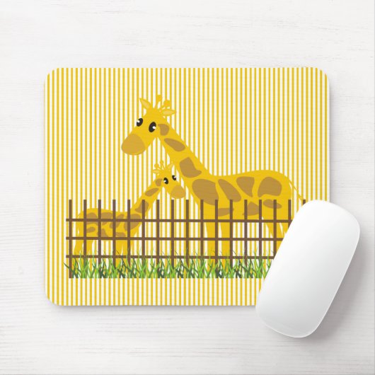 Zwei (zu) Niedliche Giraffen-Mousepads Mousepad (Mit Mouse)
