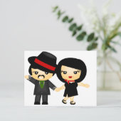 Zwei zu Tango Postkarte (Stehend Vorderseite)