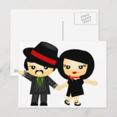 Zwei zu Tango Postkarte (Vorne/Hinten)