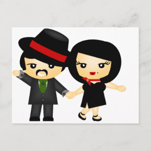 Zwei zu Tango Postkarte