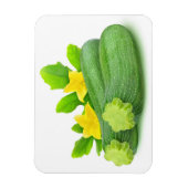 Zwei Zucchini Magnet (Vertikal)