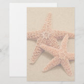 Zwei ZuckerStarfish Briefpapier (Vorne/Hinten)