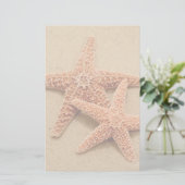 Zwei ZuckerStarfish Briefpapier (Stehend Vorderseite)