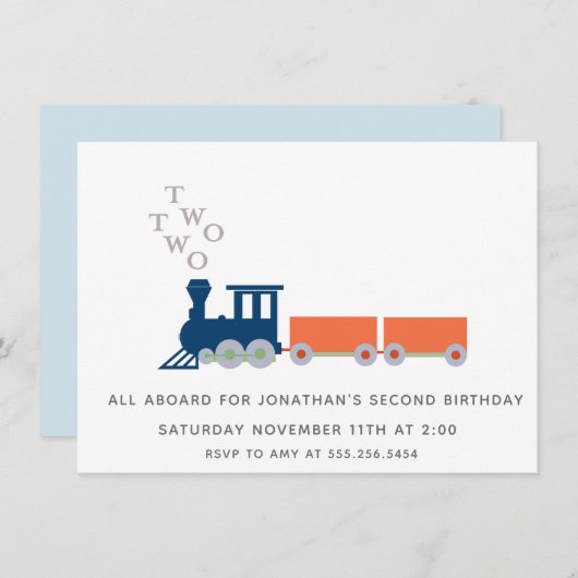 Zwei Züge Einladung (Vorne/Hinten)