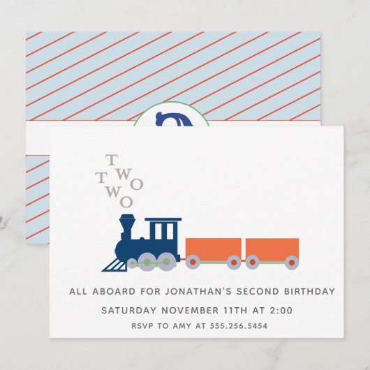 Zwei Züge Einladung (Vorne/Hinten)