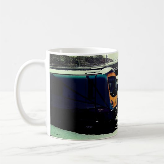 Zwei Züge, im Schnee Kaffeetasse (Links)
