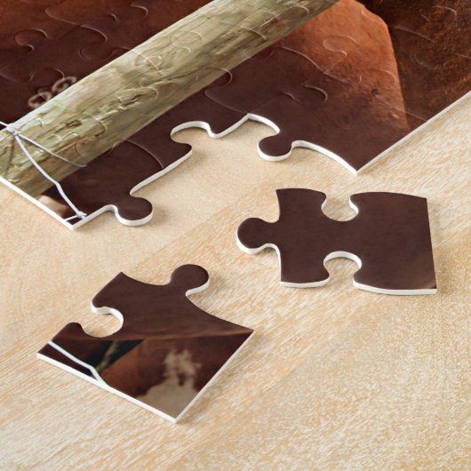 Zwei Zugpferde Puzzle (Seite)