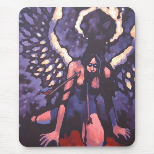 Zwei zum Kasten - Ansporn Mousepad (Vorne)