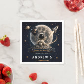 Zwei Zum Mond Geburtstag Serviette (Beispiel)