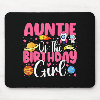 Zwei zum Mond Tante des Geburtstagsmädchen Astrona Mousepad