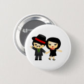 Zwei zum Tango Button (Vorne & Hinten)