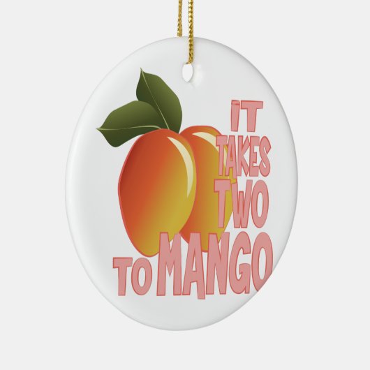 Zwei zur Mango Keramik Ornament (Rechts)