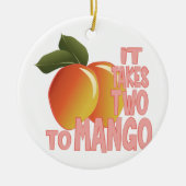 Zwei zur Mango Keramik Ornament (Vorne)