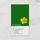 Zwei zweiteilige vertikale Butterschale Visitenkarte (Rückseite)