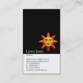 Zwei zweiteilige Vertikale (Sonnenfront) Visitenkarte (Rückseite)