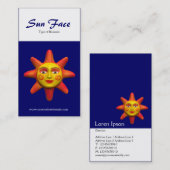 Zwei zweiteilige Vertikale (Sonnenfront) Visitenkarte (Vorne/Hinten)