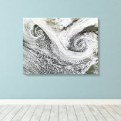 Zwei Zyklone bildeten sich im Tandem südlich von I Leinwanddruck (Insitu (Holzboden))