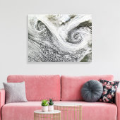 Zwei Zyklone bildeten sich im Tandem südlich von I Leinwanddruck (Insitu (Wohnzimmer))