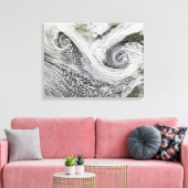 Zwei Zyklone bildeten sich im Tandem südlich von I Leinwanddruck (Insitu (Wohnzimmer))