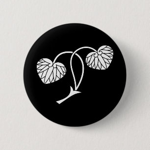 Zweiblättriger Hollyhock Button