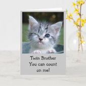 **ZWEIBRUDER** GEBURTSTAG SPASS KARTE (Gelbe Blume)