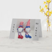 **ZWEIBRUDER ODER ZWEIMAL SCHWEIZER** GEBURTSTAGSK KARTE (Gelbe Blume)