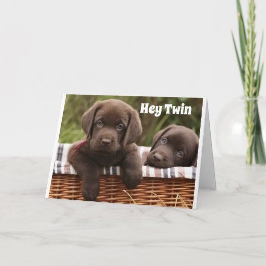 **ZWEIBRUDER ODER ZWEIMAL SCHWEIZER** GEBURTSTAGSK KARTE (Vorderseite)