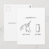 Zweideutigkeit Postkarte (Vorne/Hinten)