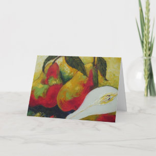 Zweieinhalb Birnen Geburtstagskarte Karte