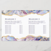 Zweifach-Broschüre für dunkle Optik (Rückseite)