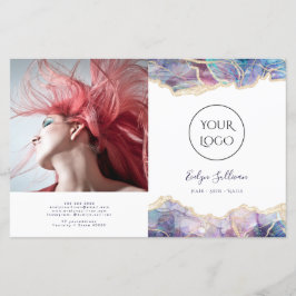 Zweifach-Broschüre für dunkle Optik