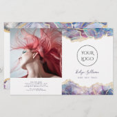 Zweifach-Broschüre für dunkle Optik (Vorne/Hinten)