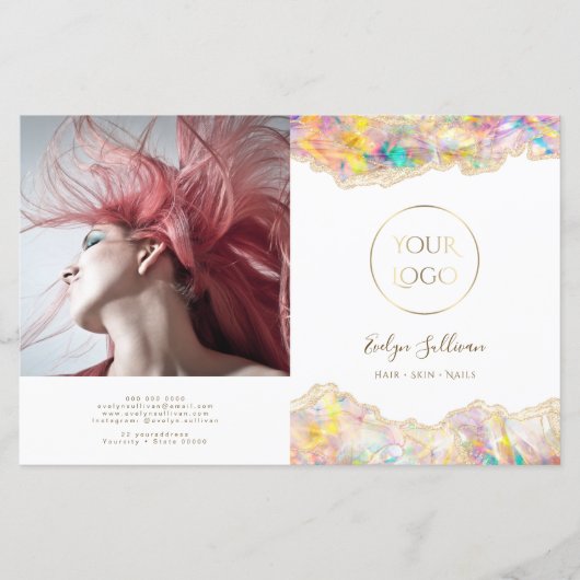 Zweifach-Broschüre für Opal-Design (Vorderseite)