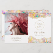 Zweifach-Broschüre für Opal-Design (Vorne/Hinten)