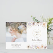 Zweifach-Broschüre getrocknete Blume (Stehend Vorderseite)