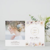 Zweifach-Broschüre getrocknete Blume (Stehend Vorderseite)