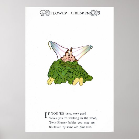 Zweifache Blume Poster (Vorne)